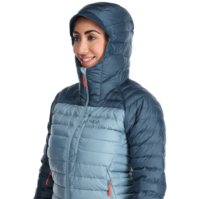 Dunjakke til dame Rab Microlight Alpine Jacket W OrionBlue 