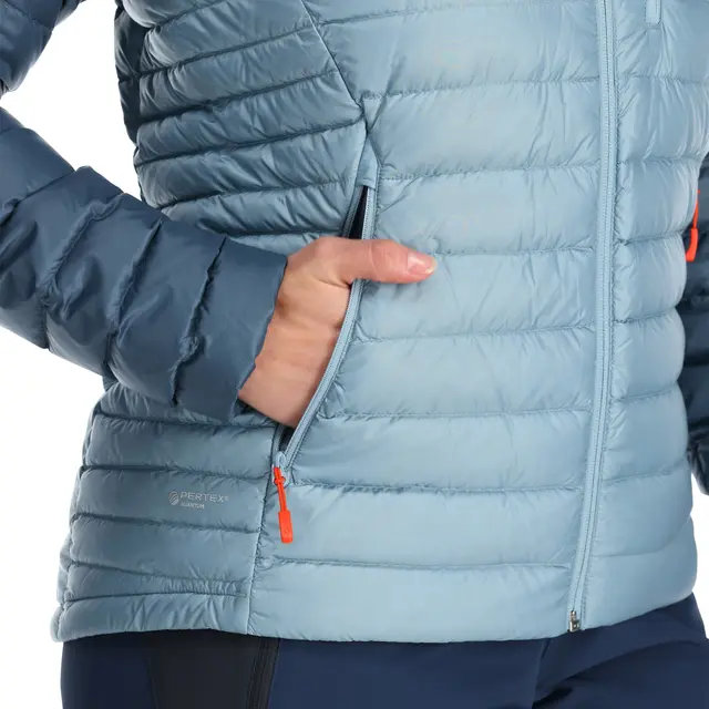 Dunjakke til dame Rab Microlight Alpine Jacket W OrionBlue 