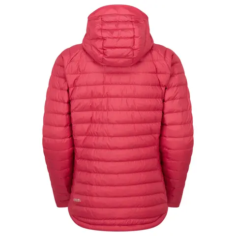 Dunjakke til dame Rab Microlight Alpine Jacket W Watermelo