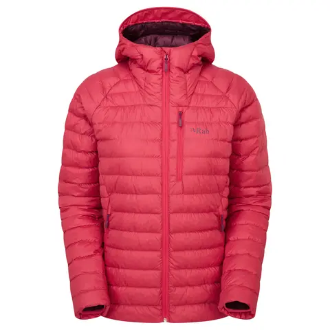 Dunjakke til dame Rab Microlight Alpine Jacket W Watermelo