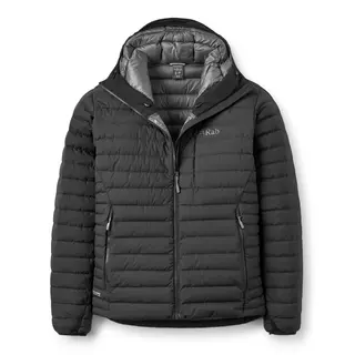 Dunjakke til herre Rab Microlight Windstopper Hoody M Black