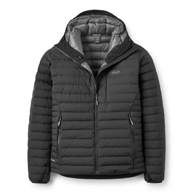 Dunjakke til herre S Rab Microlight Windstopper Hoody M S Bla 
