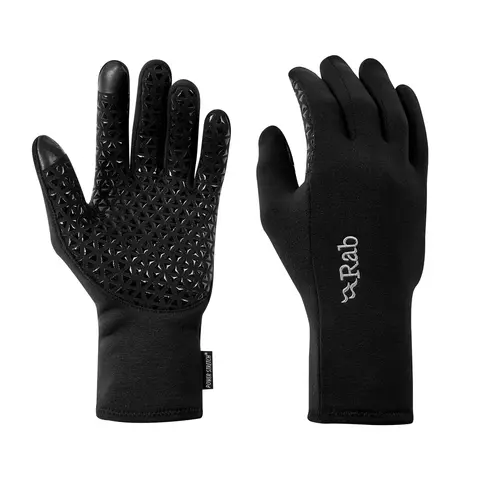 Hansker til herre Rab Power Stretch Contact Grip M Black