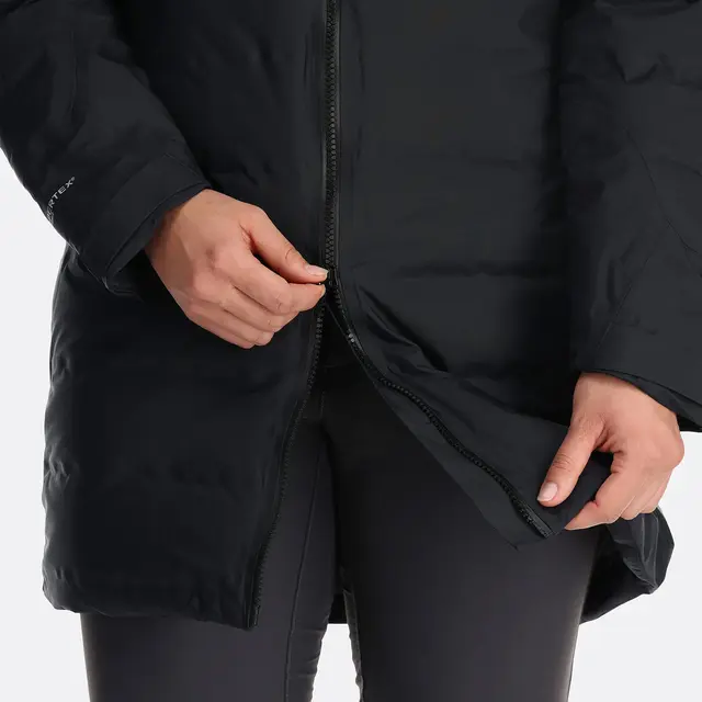 Parkas til dame 2XS Rab Valiance Parka W 6 BLK 