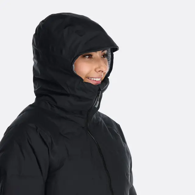 Parkas til dame 2XS Rab Valiance Parka W 6 BLK 