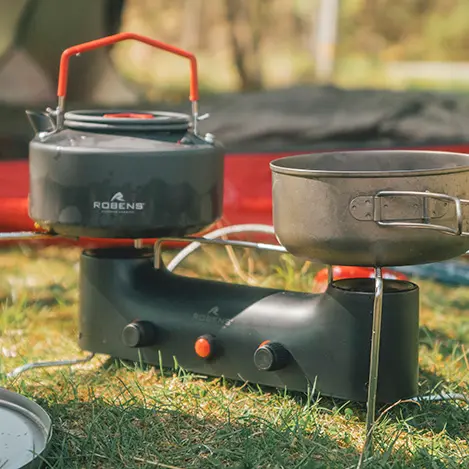 Gasskjøkken 2 x 2,5 kW Robens Fire Finch Double Stove 