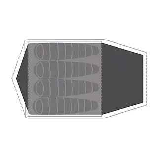 Bunn til Lago Flex 4 Robens Footprint Lago Flex 4