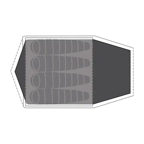 Bunn til Lago Flex 4 Robens Footprint Lago Flex 4