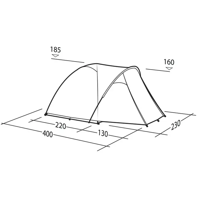 Campingtelt til 4 Robens Lago Flex 4 