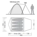 Campingtelt til 4 Robens Lago Flex 4
