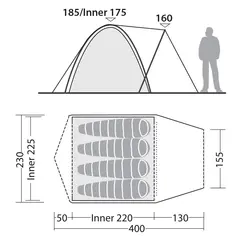 Campingtelt til 4 Robens Lago Flex 4