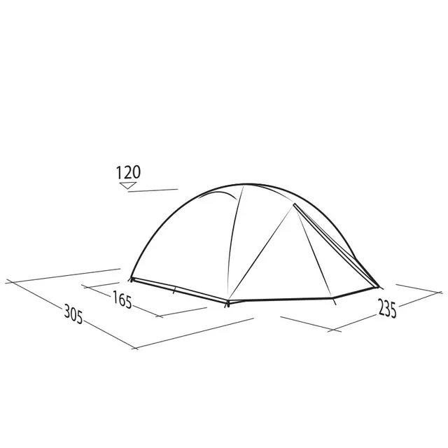Kuppeltelt til 3 Robens Lodge 3 Exp 