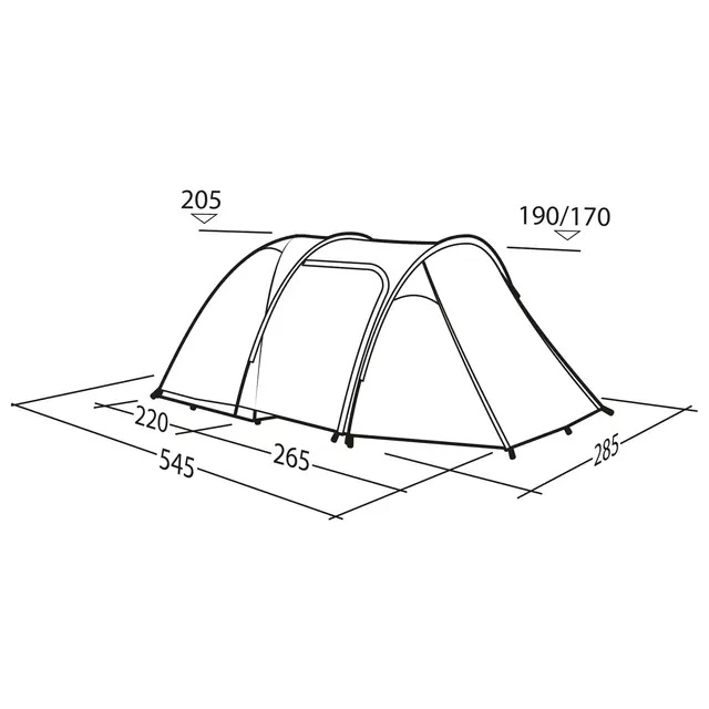 Campingtelt til 5 Robens Paso Flex 5 