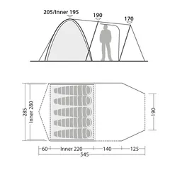 Campingtelt til 5 Robens Paso Flex 5