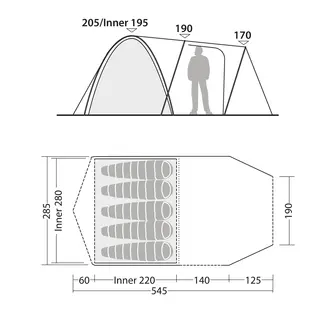Campingtelt til 5 Robens Paso Flex 5