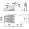Tunneltelt til 3 Robens Roamer 3 LW