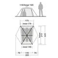 Kuppeltelt til 3 Robens Seeker 3 LW