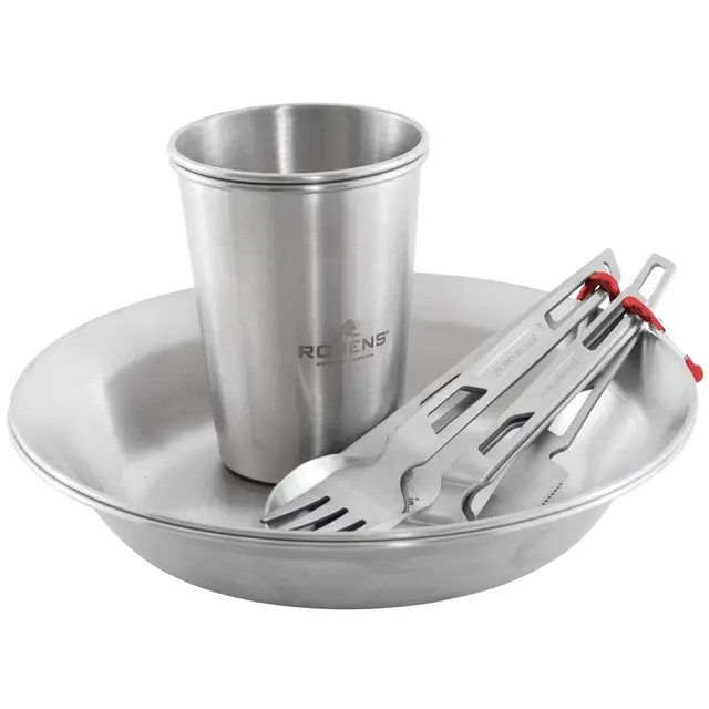 Tallerkensett til 2 Robens Sierra Steel Meal Set 