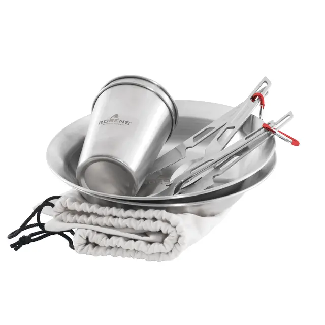 Tallerkensett til 2 Robens Sierra Steel Meal Set 