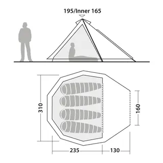 Lavvo til 4 Robens Venturer 4 LW