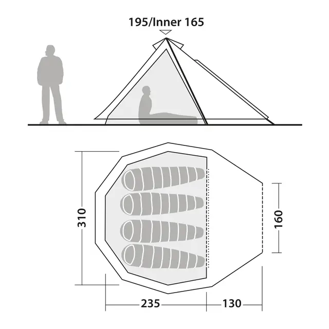 Lavvo til 4 Robens Venturer 4 LW 