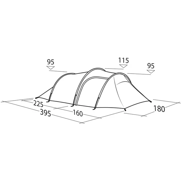 Tunneltelt til 3 Robens Voyager 3 Exp 