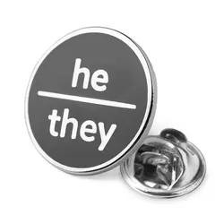 Pronomen-pins Scouts Pronoun Pin Padge He-They