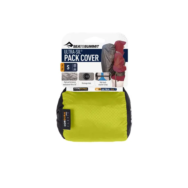 Regntrekk til sekk 30–50 liter Sea to Summit Pack Cover UL S Lime 