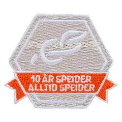Speider i 10 år SS Motivasjonsmerke Speider i 10 år