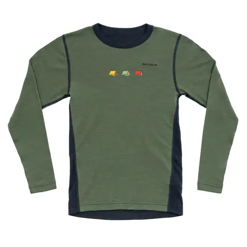 Tr&#248;ye til barn Devold Multi Merino Shirt Kid 421 Camp