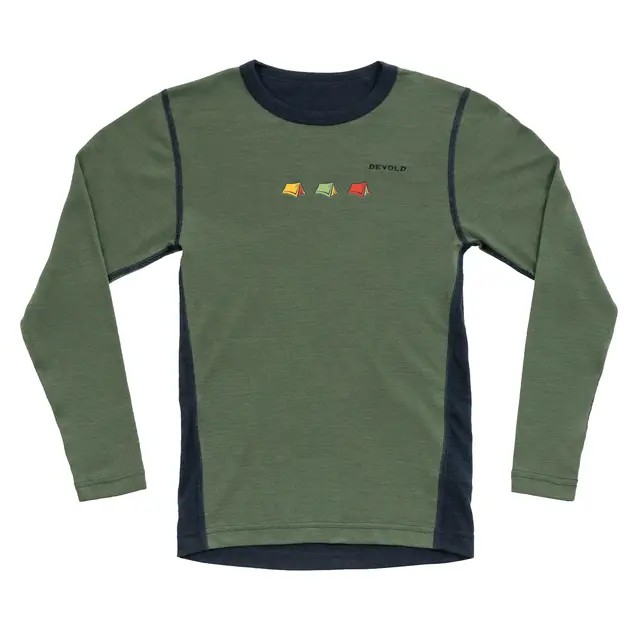 Trøye til barn 6 år Devold Multi Merino Shirt Kid 6 421 Camp 