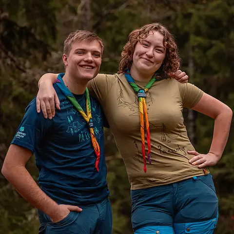 Skjorte til barn Speiderne Camp Tee Kid SageGreen