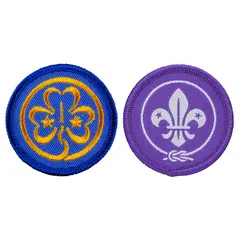 Verdensmerkene Speiderne Verdensmerker &#216; 42 mm 2 pk.