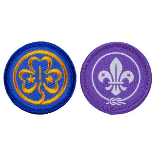 Verdensmerkene Speiderne Verdensmerker &#216; 42 mm 2 pk.