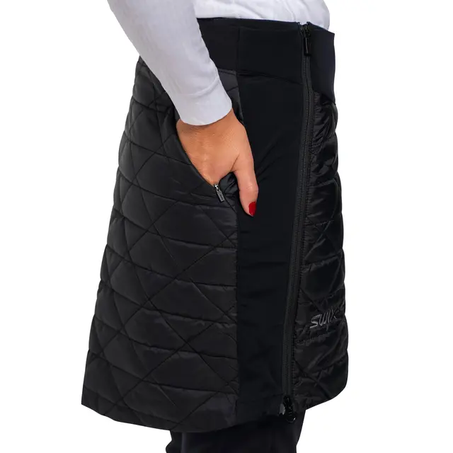Varmeskjørt til dame XS Swix Infinity Insulated Skirt W XS Black 