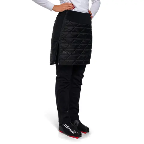 Varmeskjørt til dame Swix Infinity Insulated Skirt W Black