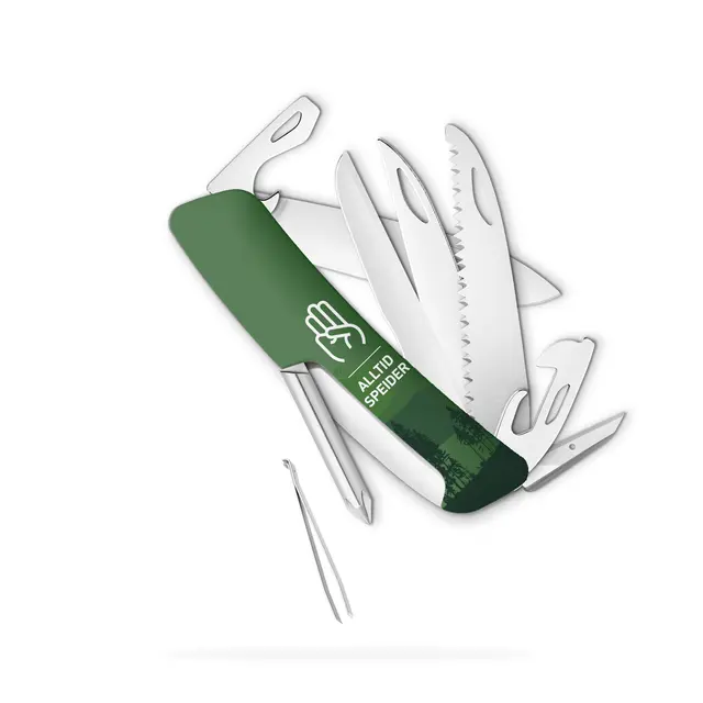 Lommekniv D10 Swiza D10R Green SS 