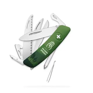 Lommekniv D10 Swiza D10R Green SS