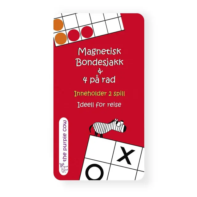 Fire på rad The Purple Cow Magnetisk 4 på rad 