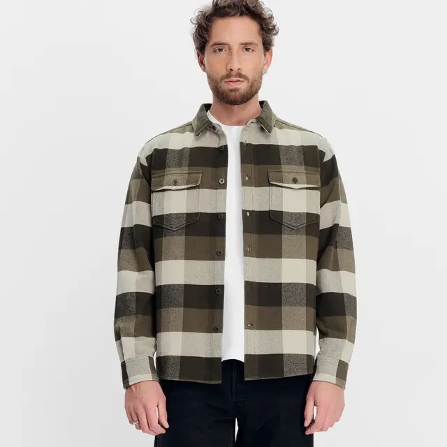 Skjorte til herre L Tufte Hawk Overshirt M L 303 