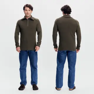 Genser til herre Tufte Robin Stitch Half Zip M 303