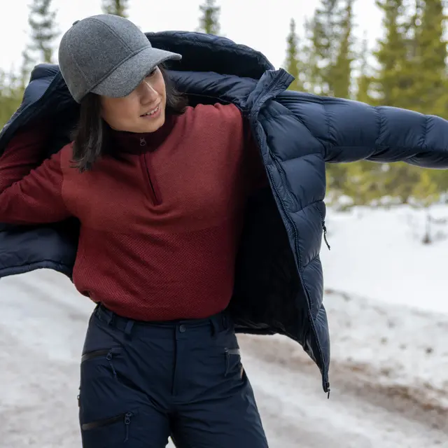 Genser til dame S Tufte Robin Stitch Half Zip W S 345 