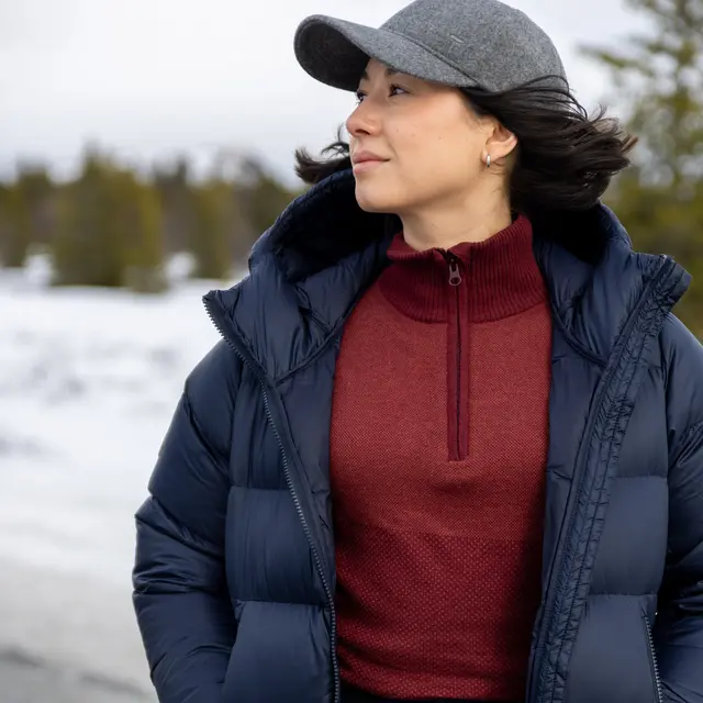Genser til dame S Tufte Robin Stitch Half Zip W S 345 