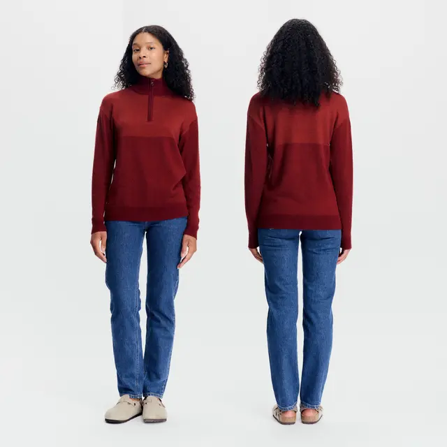 Genser til dame S Tufte Robin Stitch Half Zip W S 345 
