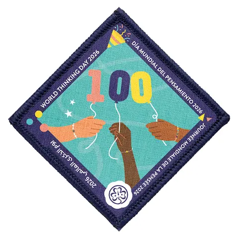 Tenkedagsmerke 2026 WAGGGS World Thinking Day Badge 2026